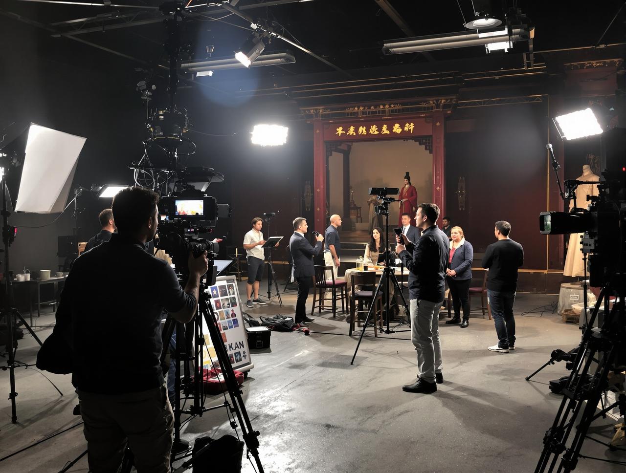 黑人电影制作现场